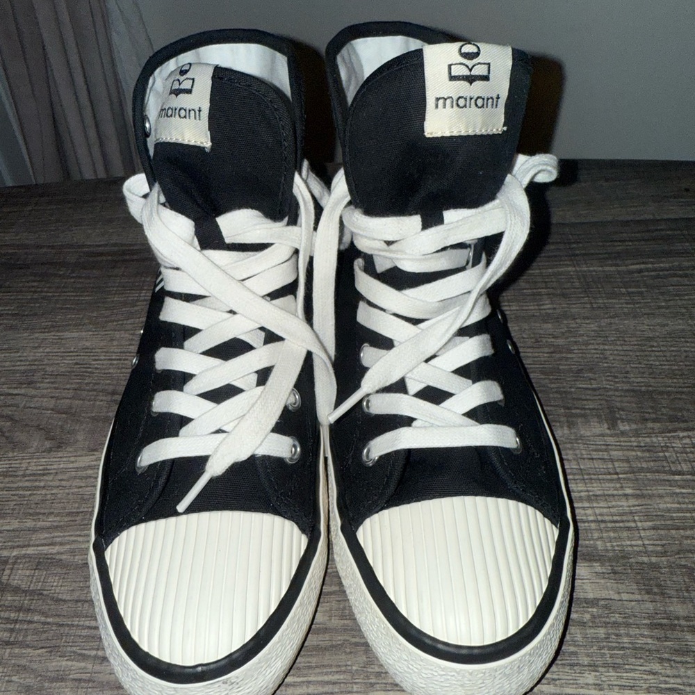 Isabel Marant Monochrome High-Top Sneakers